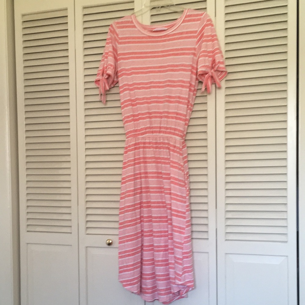 Pink striped dress